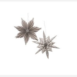 Stjerner gr� 20 cm 958080