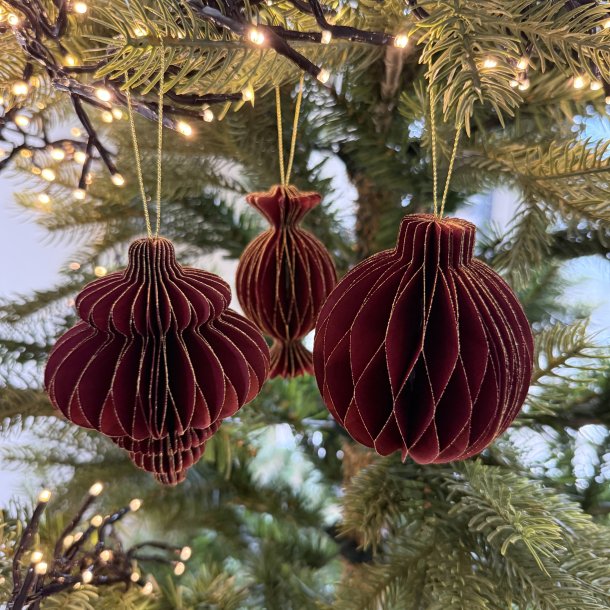 Julekugle bordeaux 10 cm (963023)